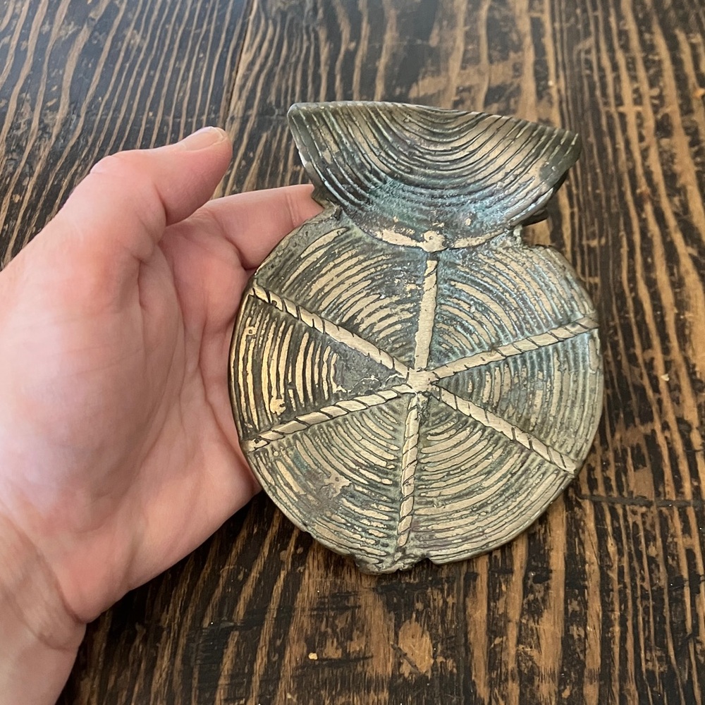 Amazing handmade piece heavy! 10 oz necklace pendant wear with a scarf or fabric